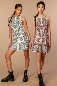 Kim Fit & Flare Dress in Nude