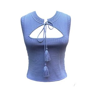 Taylor Top In Serenity Blue