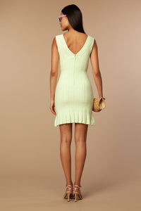 Valentina Dress in Lemon Jade