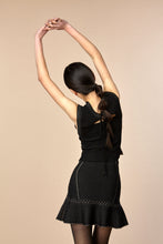 Sophia Fit & Flare Skirt in Black