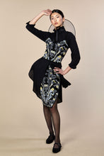 Anna Bird Jacquard Skirt in Black