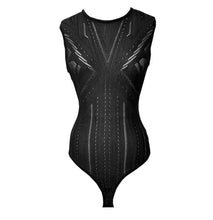 Brandy Pointelle bodysuit In Black