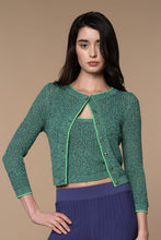 Marylin Marled Cardigan in Blue Ribbon / Spring Bouquet