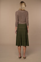 Marylin Marled Cardigan in Olive/Peach