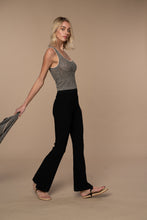 Jane Marled Tank Top In Black Nude