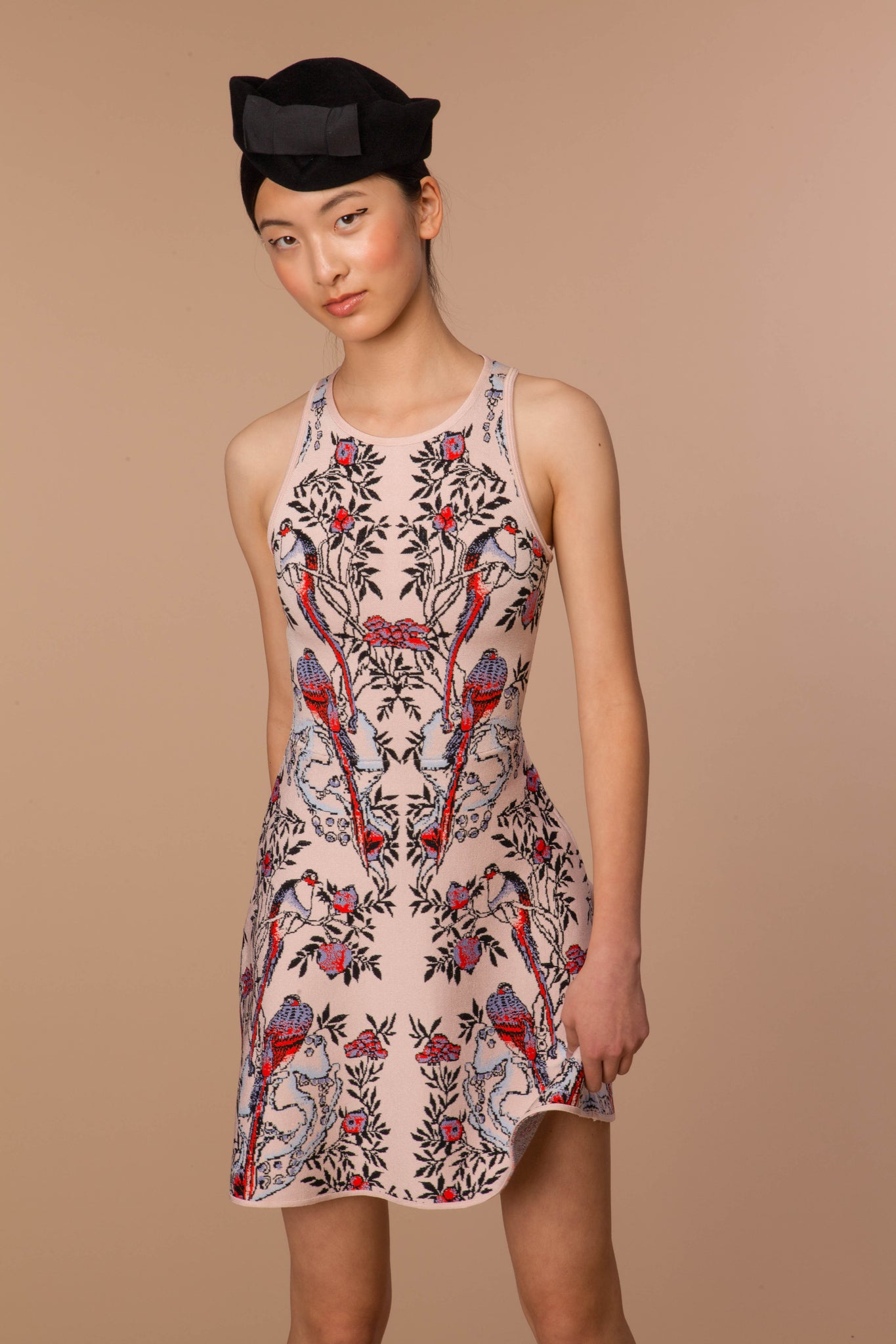 Kim Fit & Flare Dress in Nude Kim Fit & Flare Dress in Nude