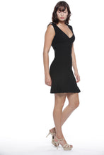 Valentina V neck dress in Black - VIAVAI FASHION 