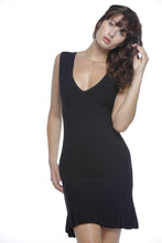 Valentina V neck dress in Black - VIAVAI FASHION 