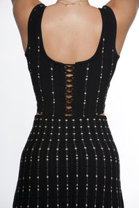 Patsy Dress Set in Black - VIAVAI FASHION 